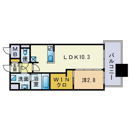 東比恵駅 徒歩9分 3階の物件間取画像